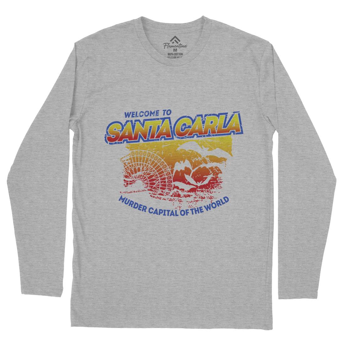 Santa Carla Mens Long Sleeve T-Shirt Horror D369