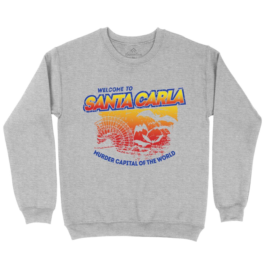 Santa Carla Mens Crew Neck Sweatshirt Horror D369