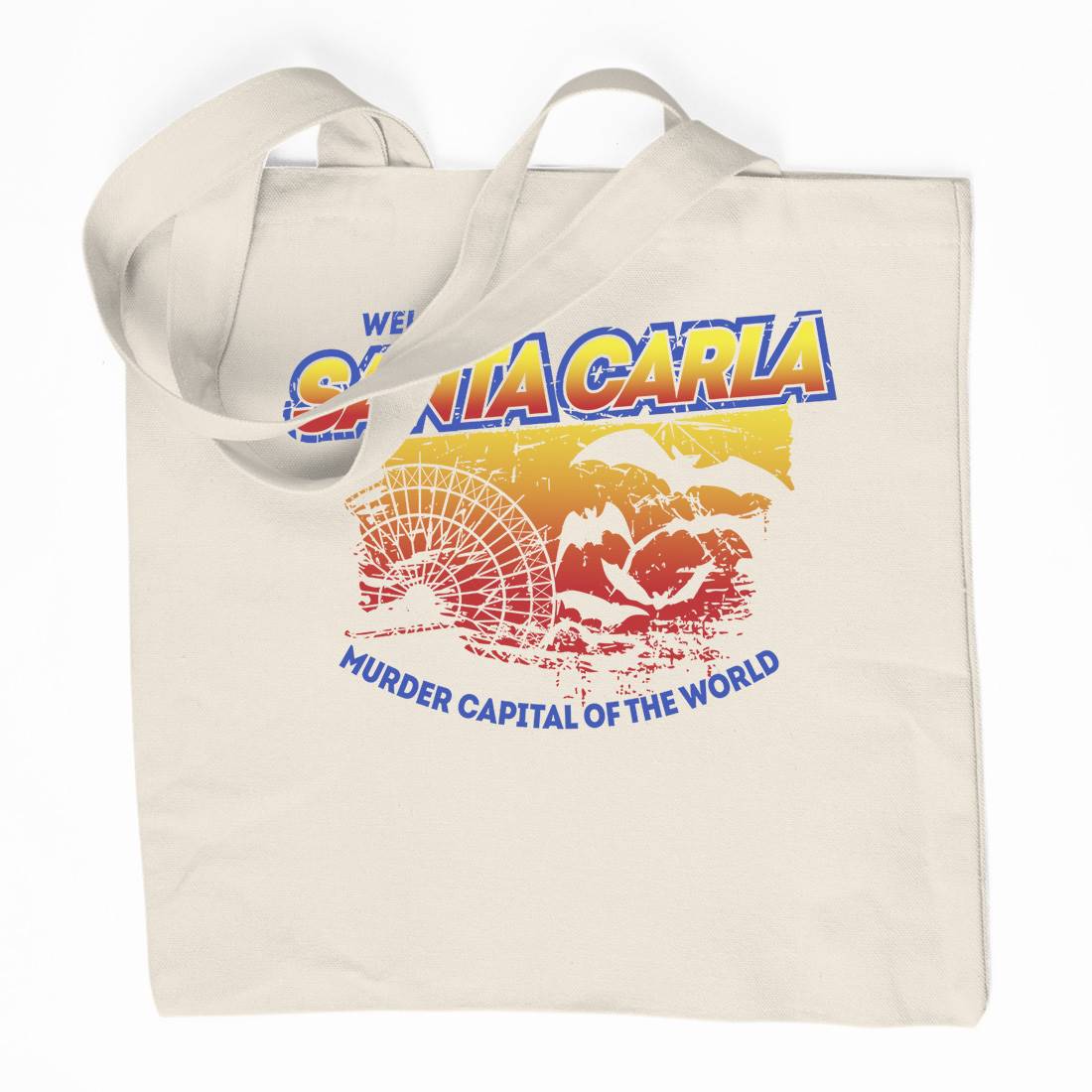 Santa Carla Organic Premium Cotton Tote Bag Horror D369