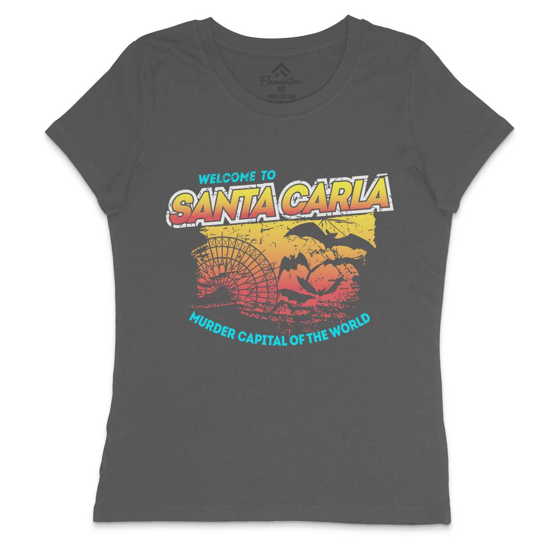Santa Carla Womens Crew Neck T-Shirt Horror D369