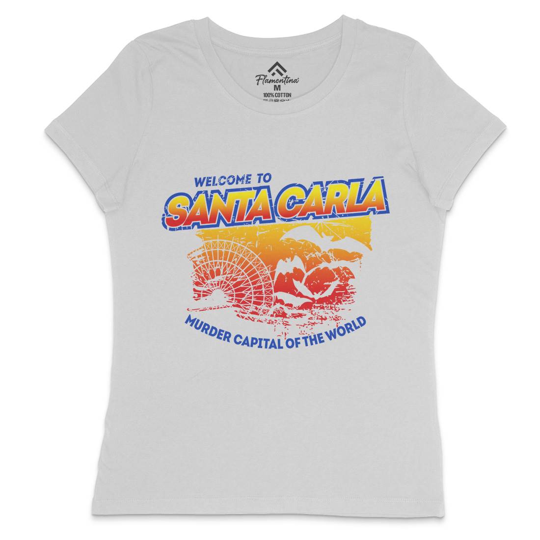 Santa Carla Womens Crew Neck T-Shirt Horror D369