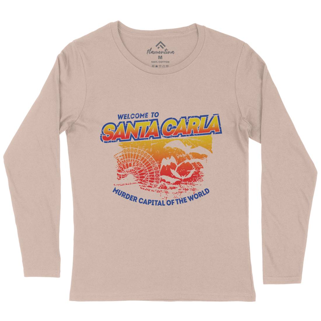 Santa Carla Womens Long Sleeve T-Shirt Horror D369