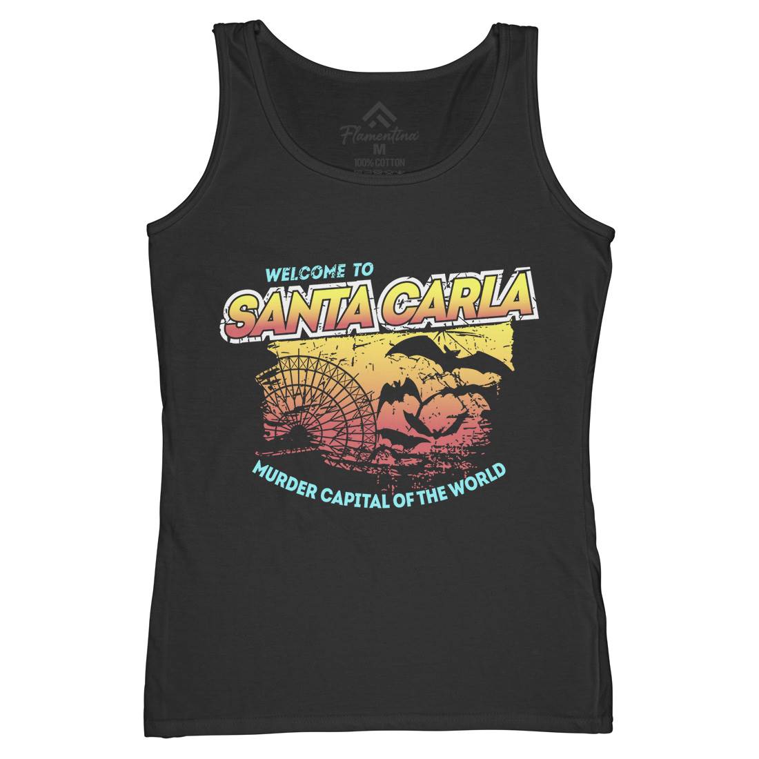 Santa Carla Womens Organic Tank Top Vest Horror D369