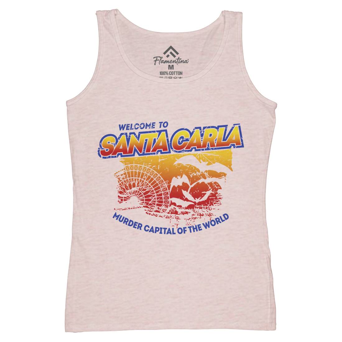 Santa Carla Womens Organic Tank Top Vest Horror D369