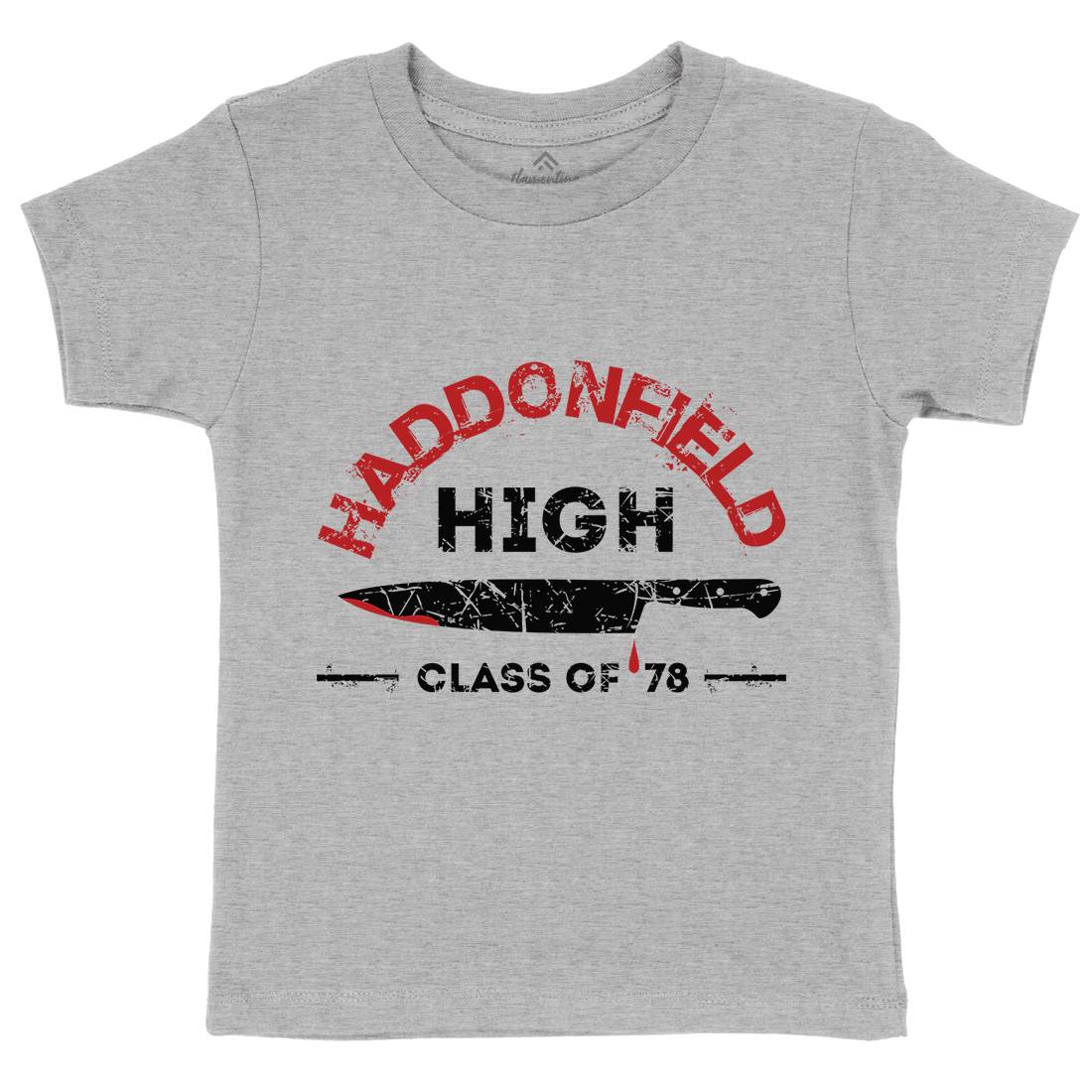Haddonfield High Kids Organic Crew Neck T-Shirt Horror D371