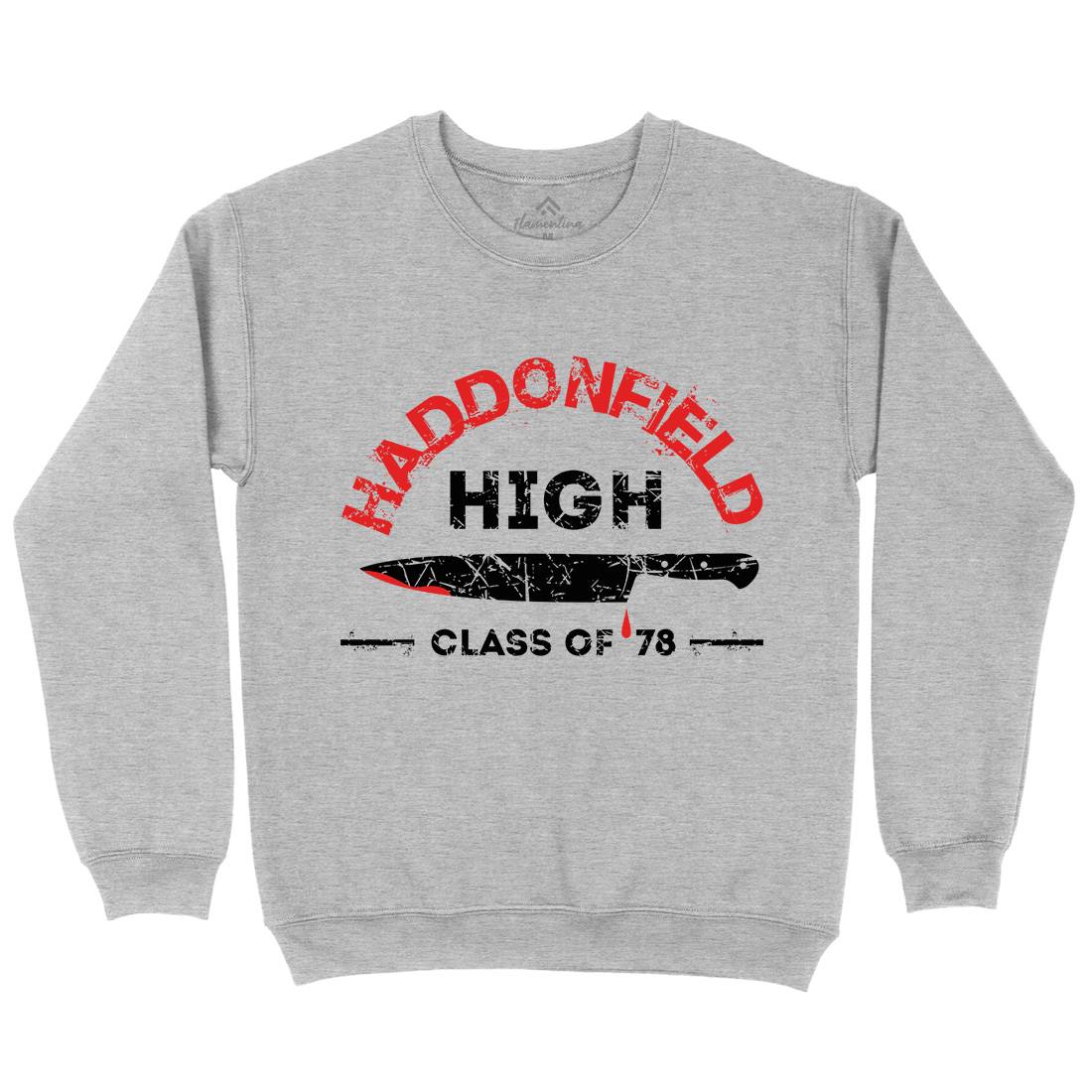 Haddonfield High Mens Crew Neck Sweatshirt Horror D371