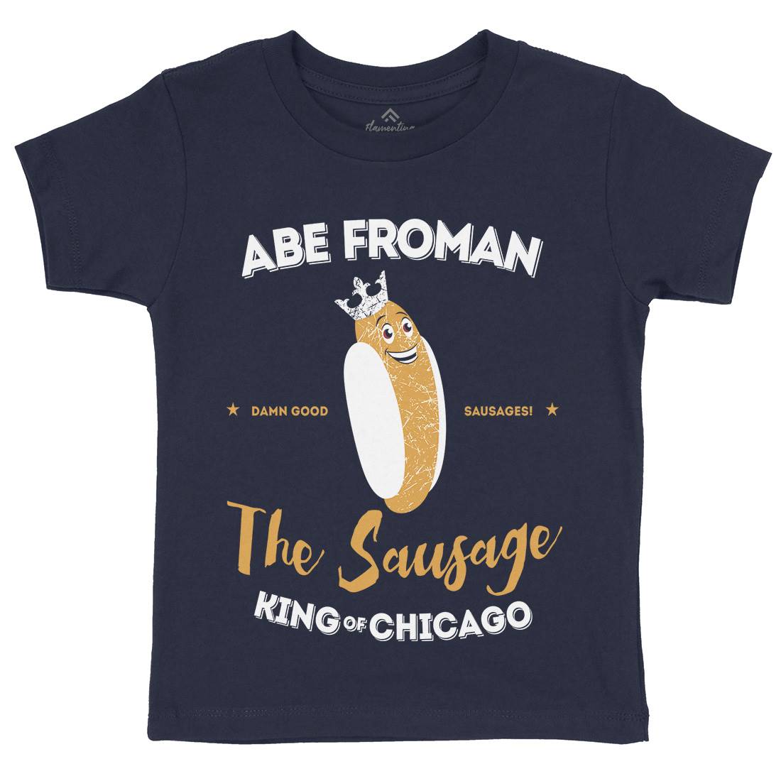 Abe Froman Kids Organic Crew Neck T-Shirt Food D372