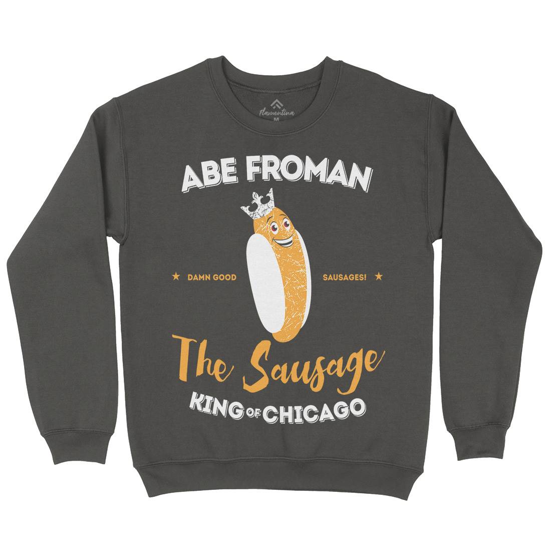 Abe Froman Mens Crew Neck Sweatshirt Food D372