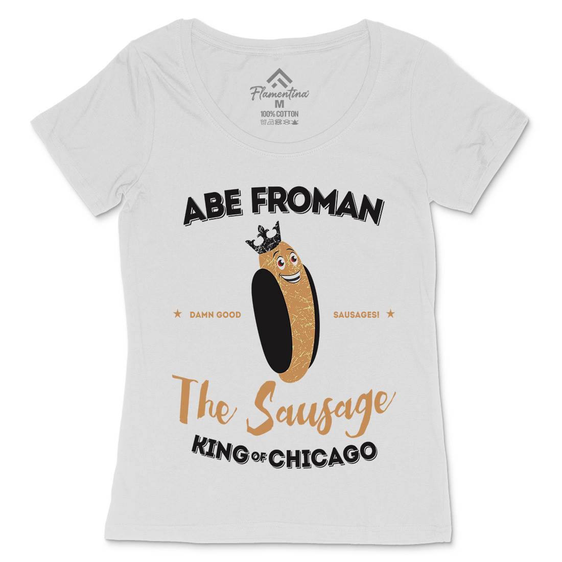Abe Froman Womens Scoop Neck T-Shirt Food D372