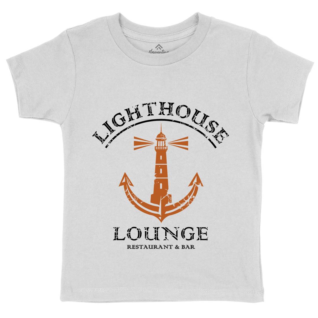 Lighthouse Lounge Kids Crew Neck T-Shirt Horror D373