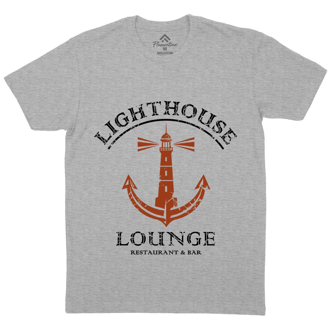Lighthouse Lounge Mens Crew Neck T-Shirt Horror D373