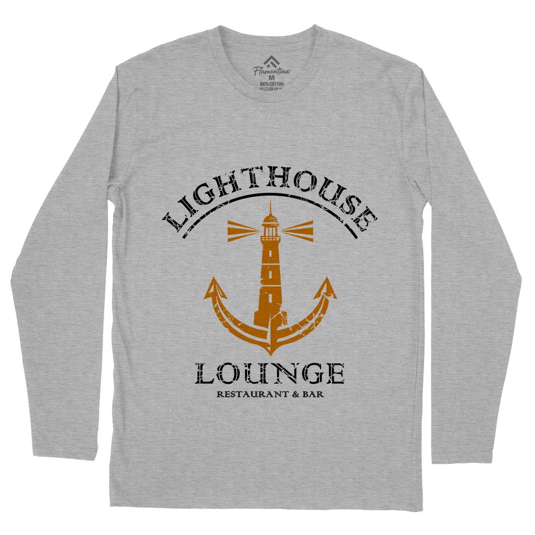 Lighthouse Lounge Mens Long Sleeve T-Shirt Horror D373