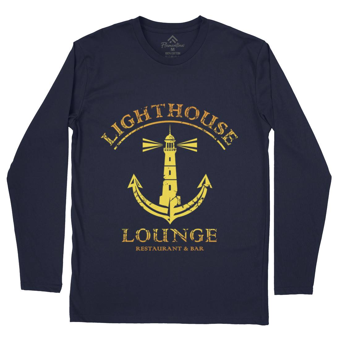 Lighthouse Lounge Mens Long Sleeve T-Shirt Horror D373
