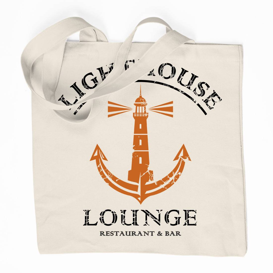 Lighthouse Lounge Organic Premium Cotton Tote Bag Horror D373
