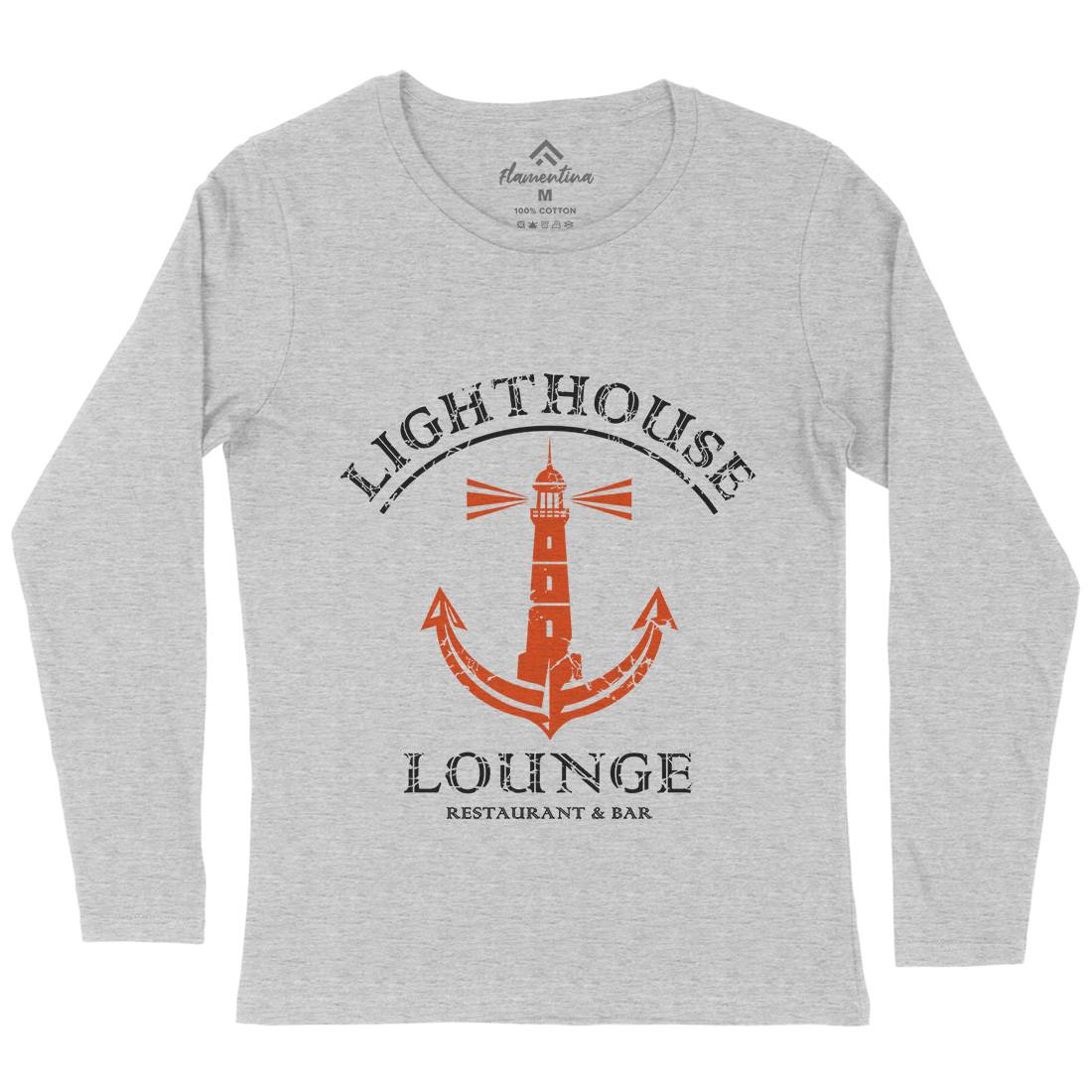 Lighthouse Lounge Womens Long Sleeve T-Shirt Horror D373
