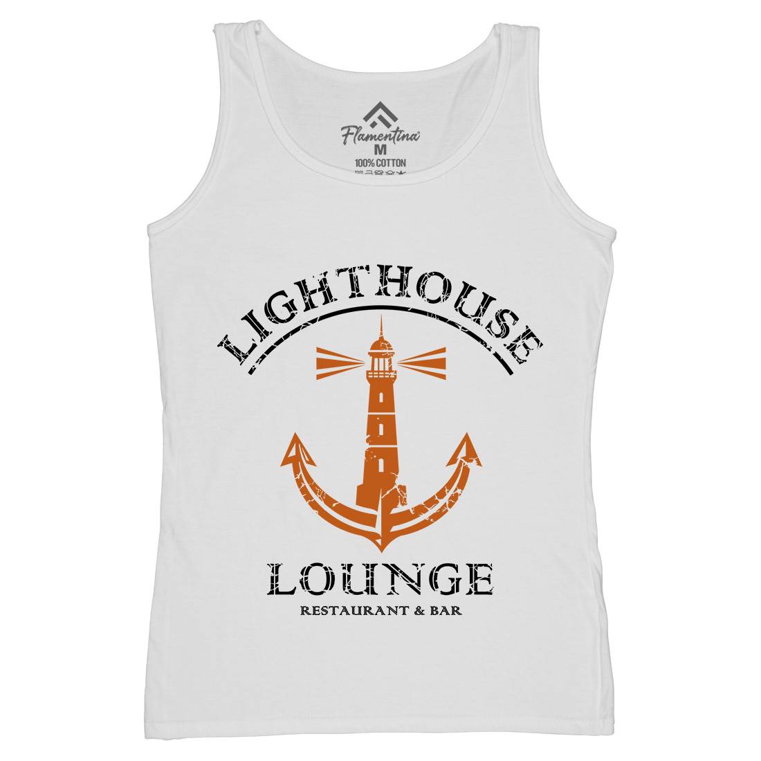 Lighthouse Lounge Womens Organic Tank Top Vest Horror D373