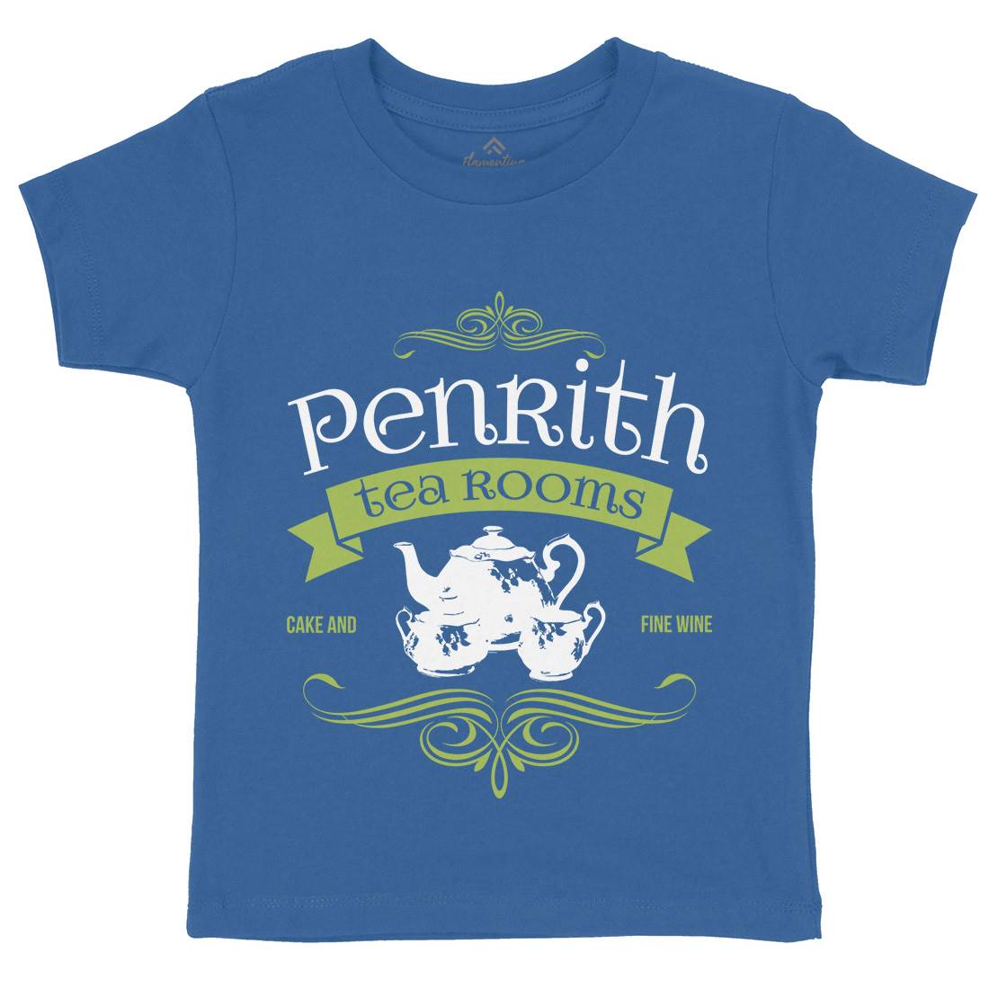 Penrith Tea Rooms Kids Crew Neck T-Shirt Food D374