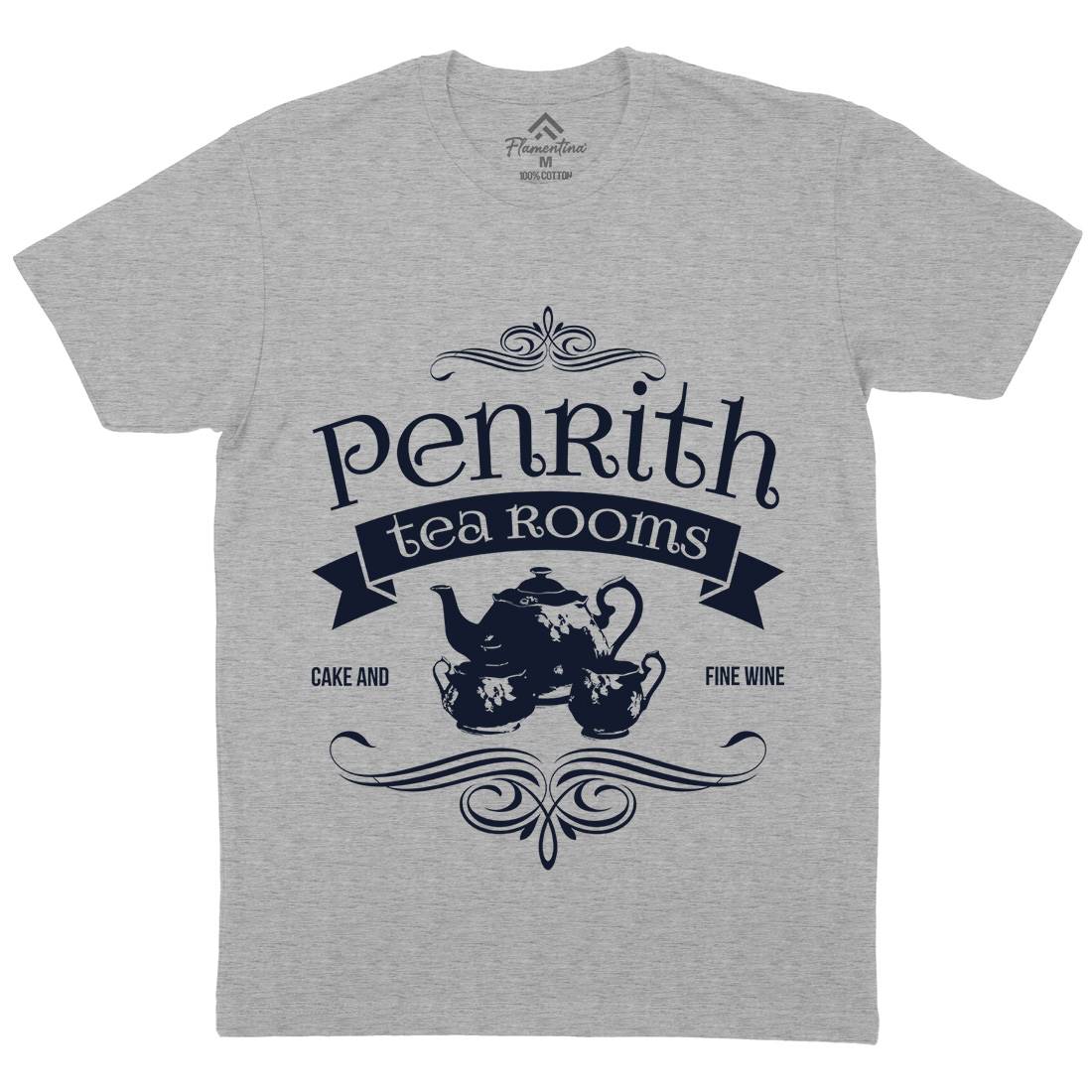 Penrith Tea Rooms Mens Crew Neck T-Shirt Food D374