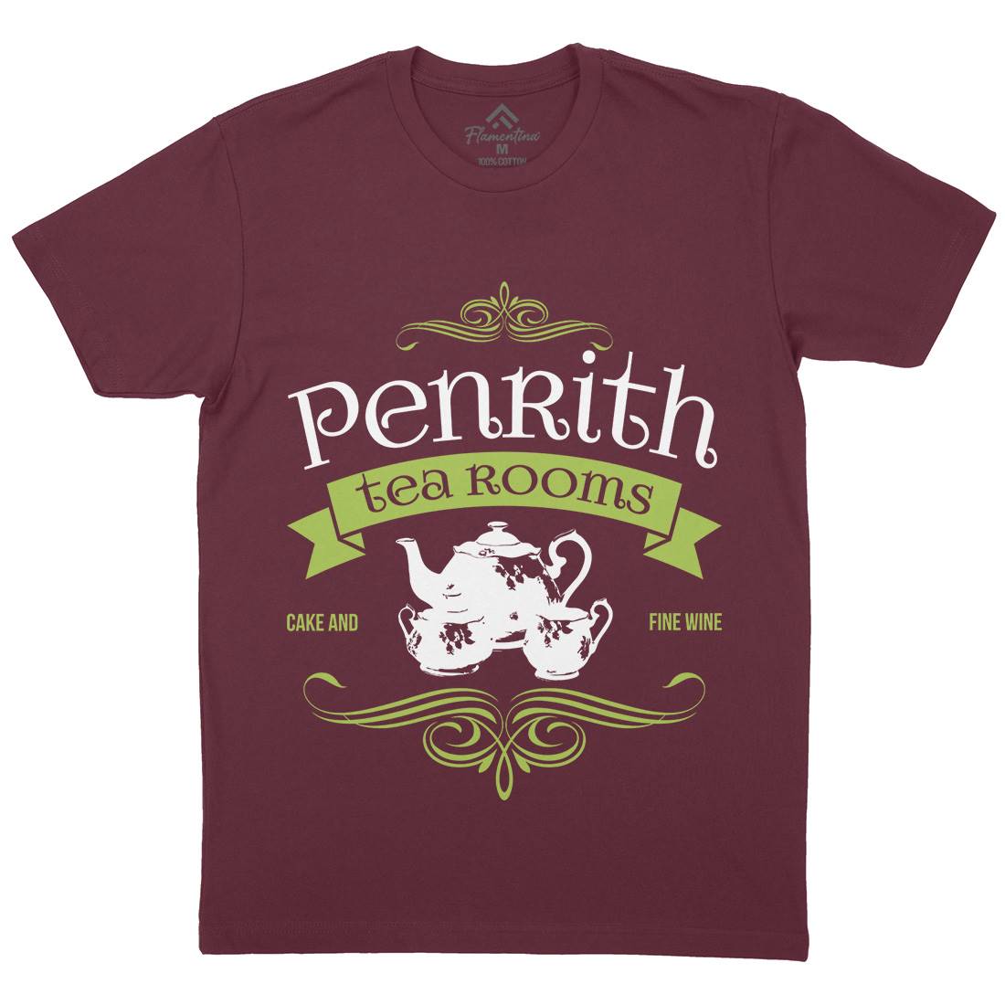 Penrith Tea Rooms Mens Crew Neck T-Shirt Food D374