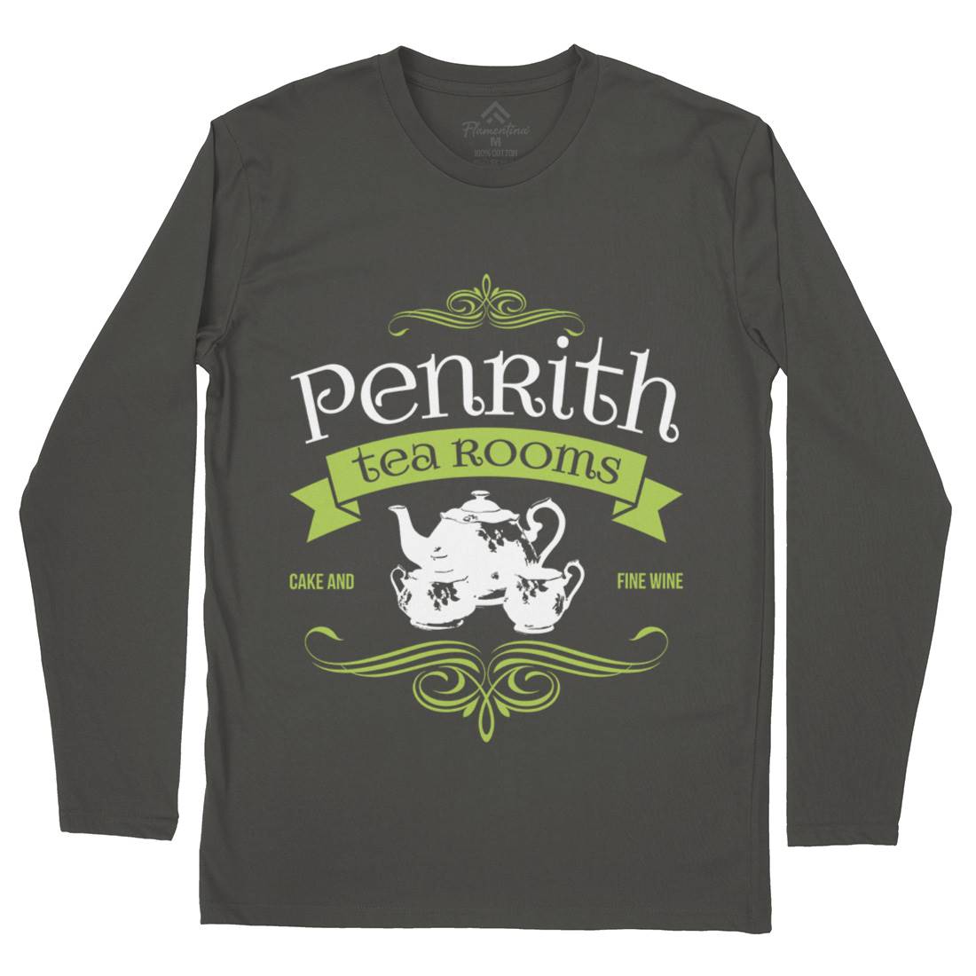 Penrith Tea Rooms Mens Long Sleeve T-Shirt Food D374