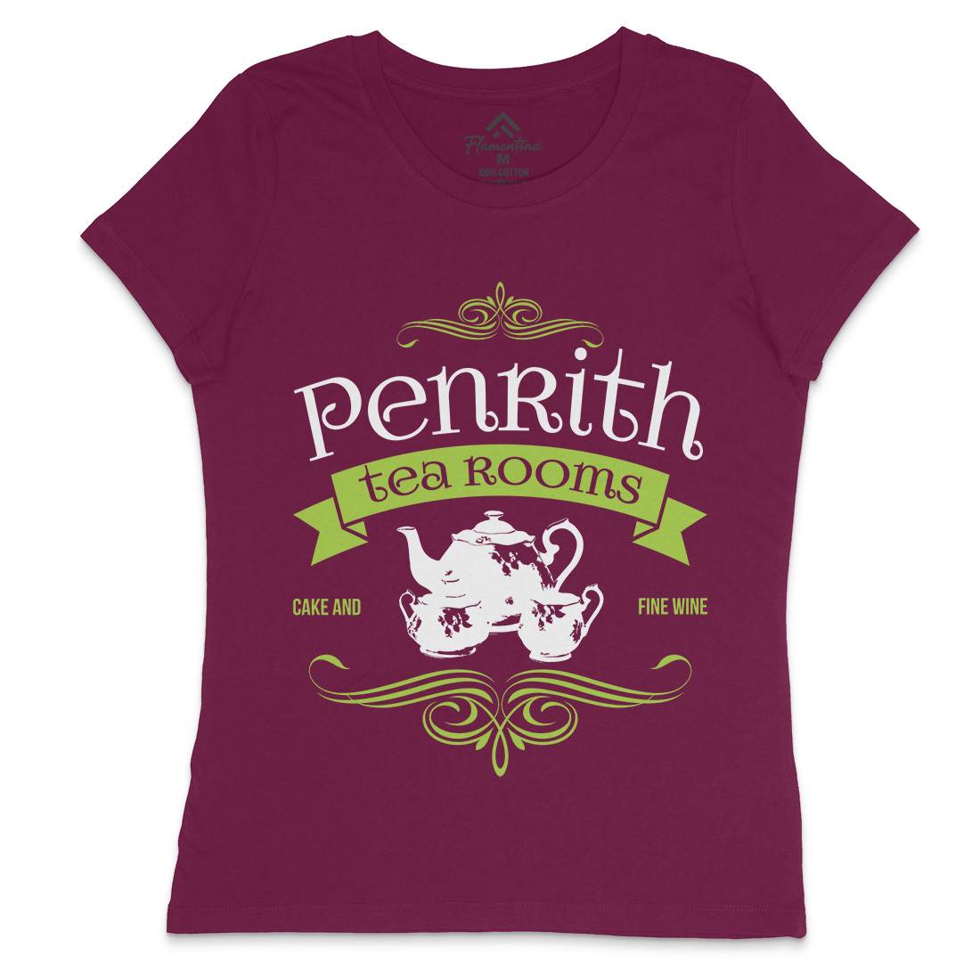 Penrith Tea Rooms Womens Crew Neck T-Shirt Food D374