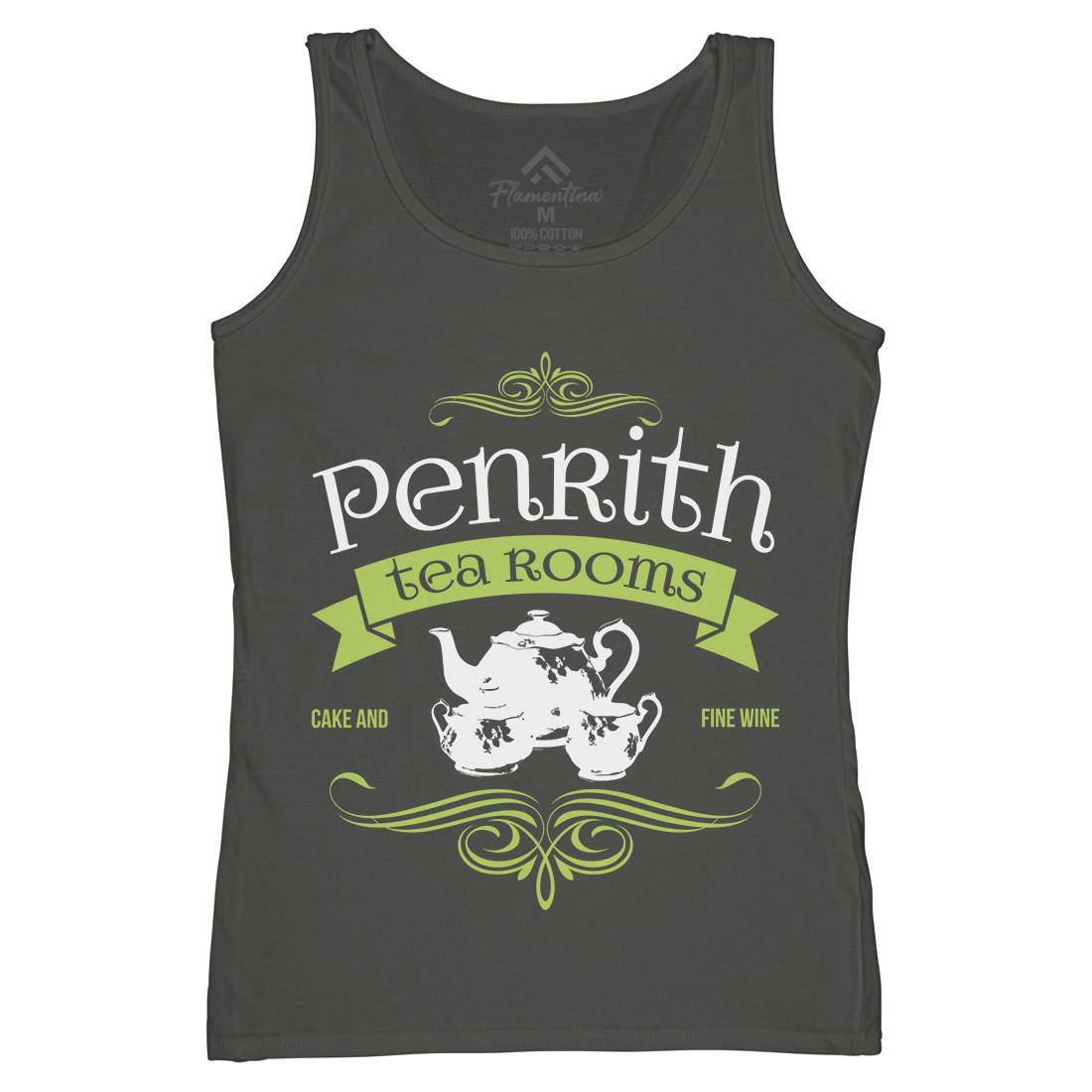 Penrith Tea Rooms Womens Organic Tank Top Vest Food D374