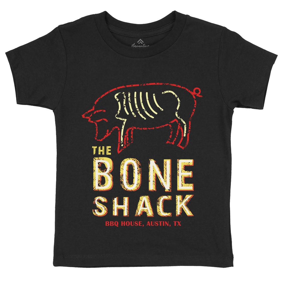 Bone Shack Kids Organic Crew Neck T-Shirt Horror D375