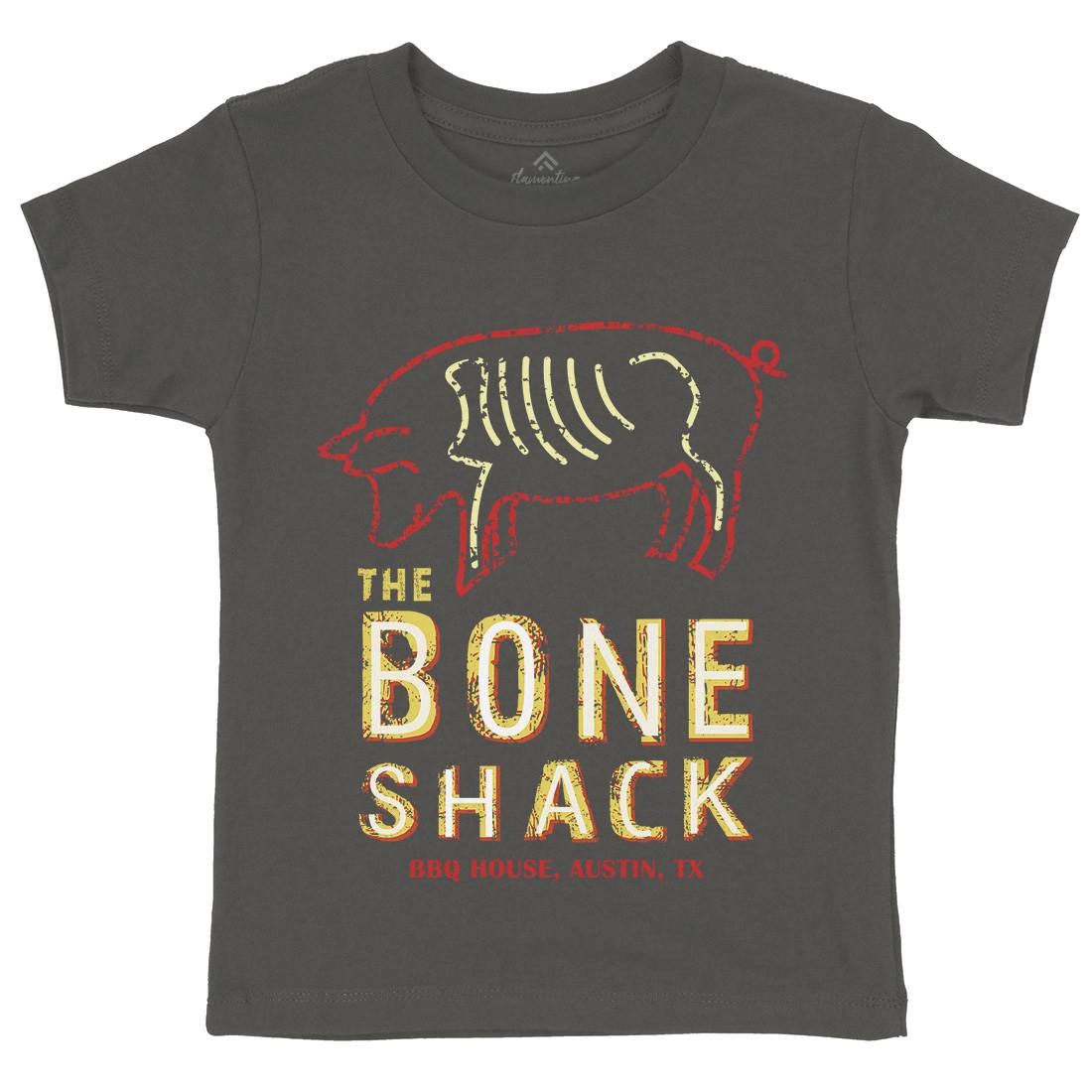 Bone Shack Kids Crew Neck T-Shirt Horror D375