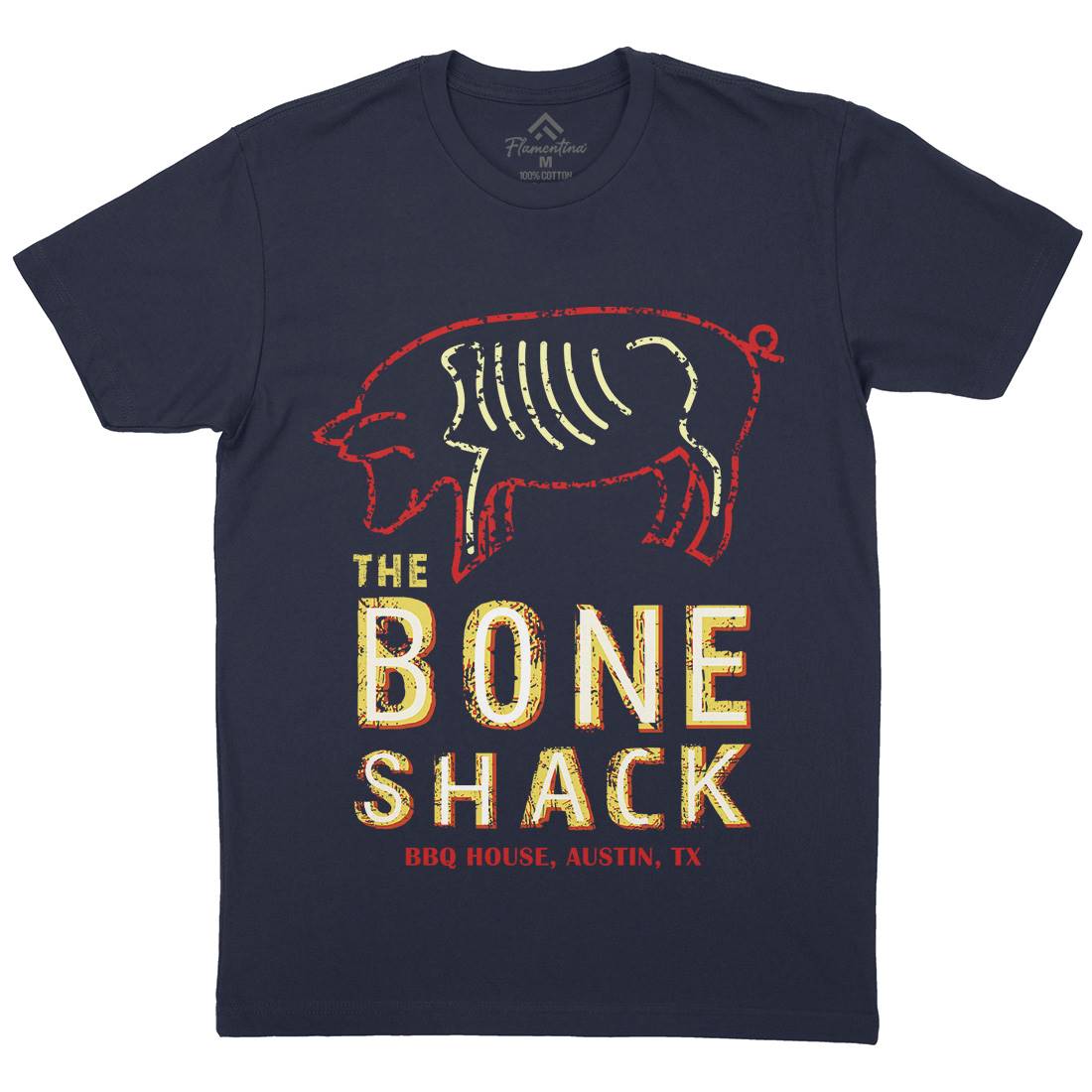 Bone Shack Mens Crew Neck T-Shirt Horror D375