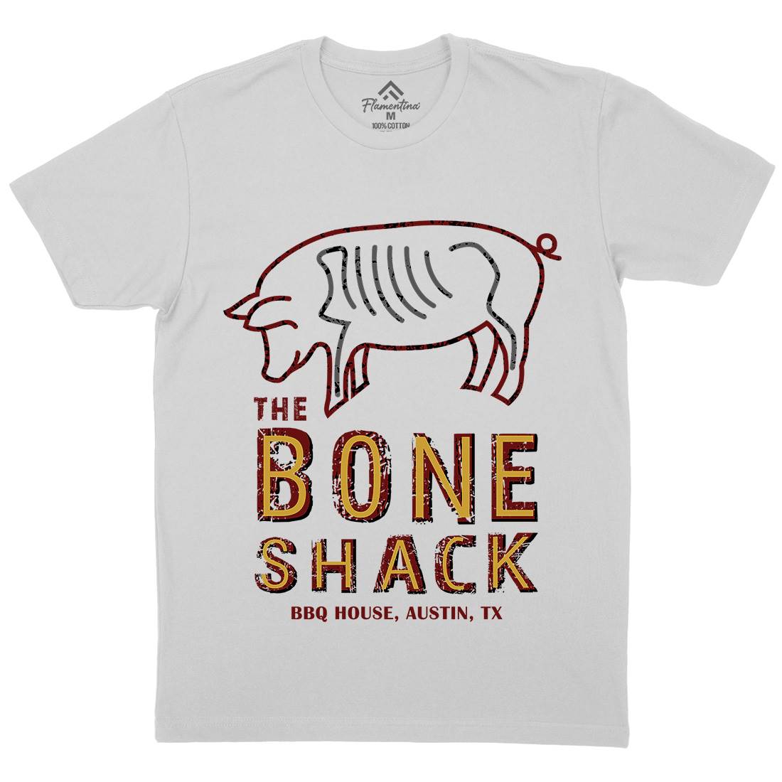 Bone Shack Mens Crew Neck T-Shirt Horror D375