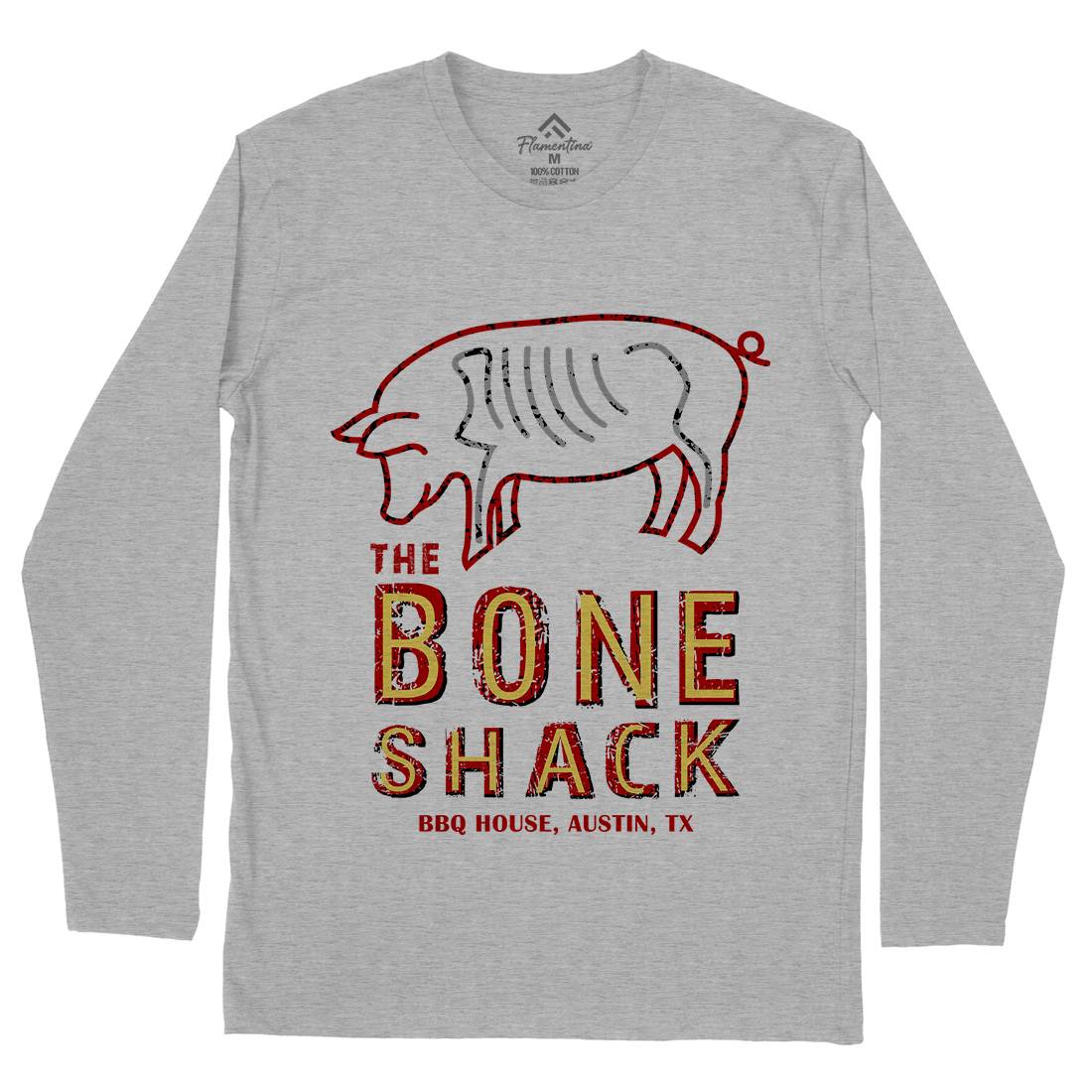 Bone Shack Mens Long Sleeve T-Shirt Horror D375