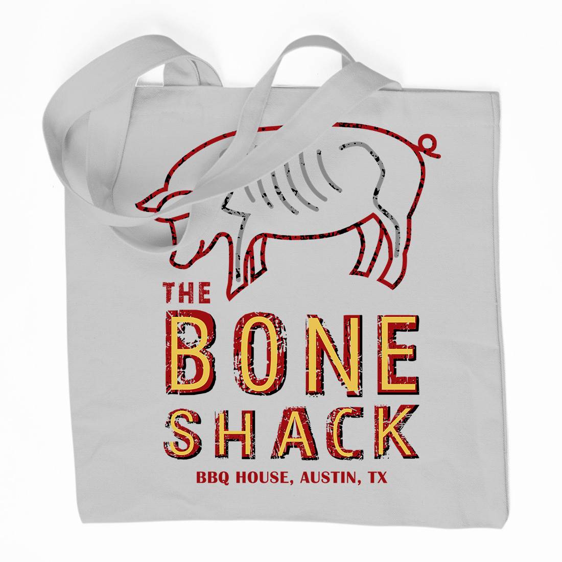 Bone Shack Organic Premium Cotton Tote Bag Horror D375