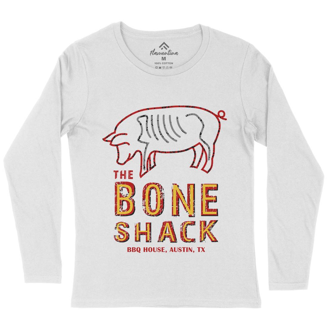 Bone Shack Womens Long Sleeve T-Shirt Horror D375