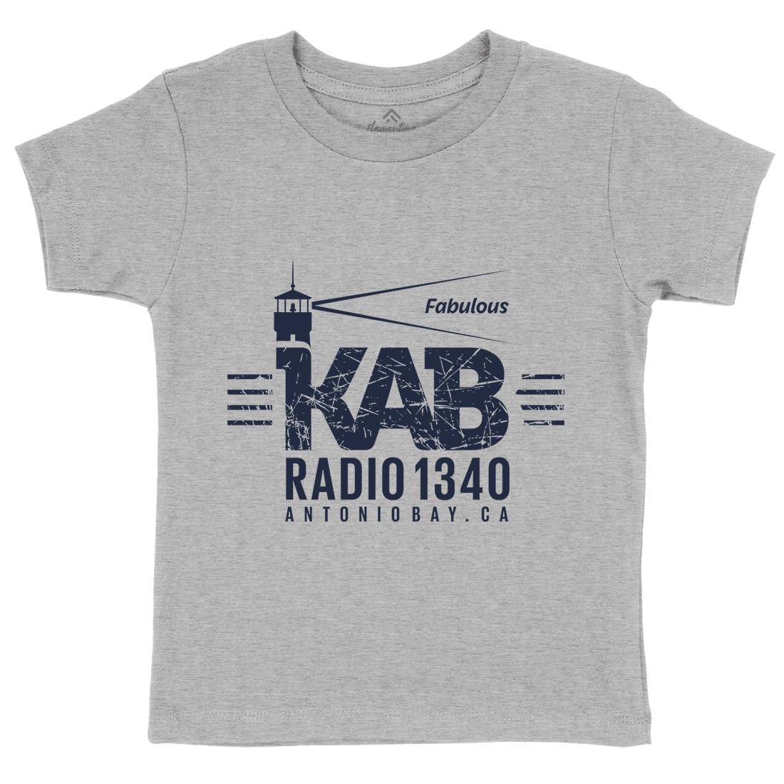 Kab Radio Kids Organic Crew Neck T-Shirt Music D376