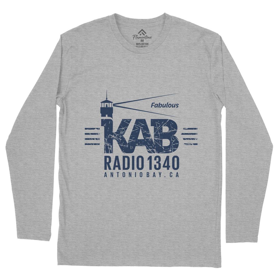 Kab Radio Mens Long Sleeve T-Shirt Music D376