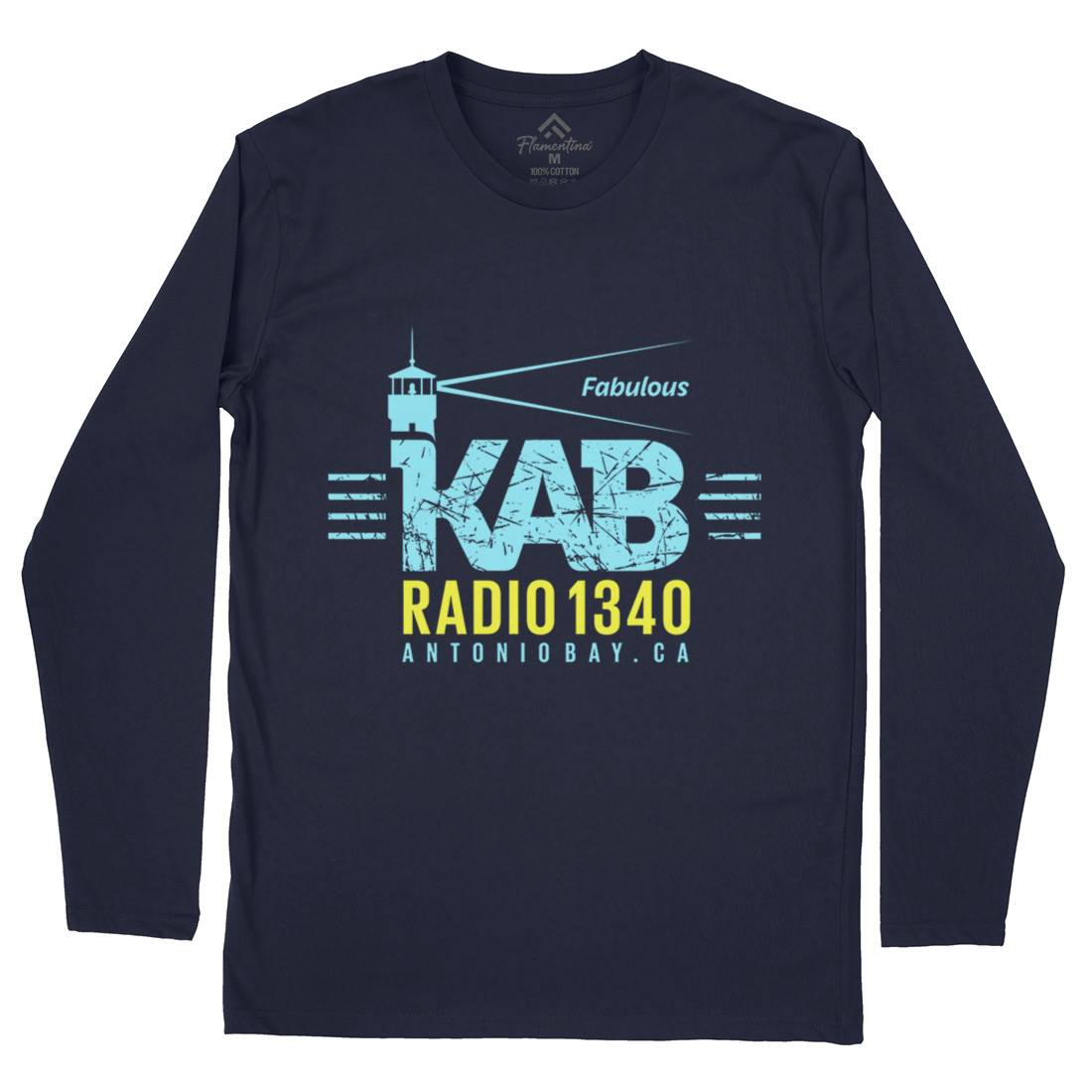 Kab Radio Mens Long Sleeve T-Shirt Music D376