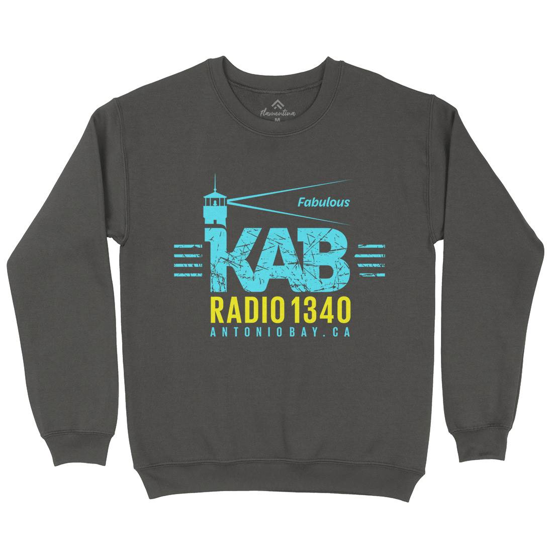 Kab Radio Mens Crew Neck Sweatshirt Music D376