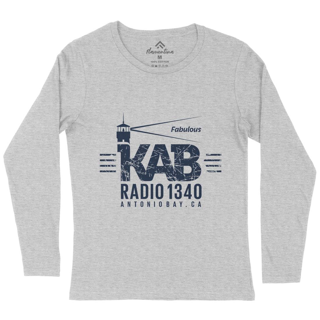 Kab Radio Womens Long Sleeve T-Shirt Music D376