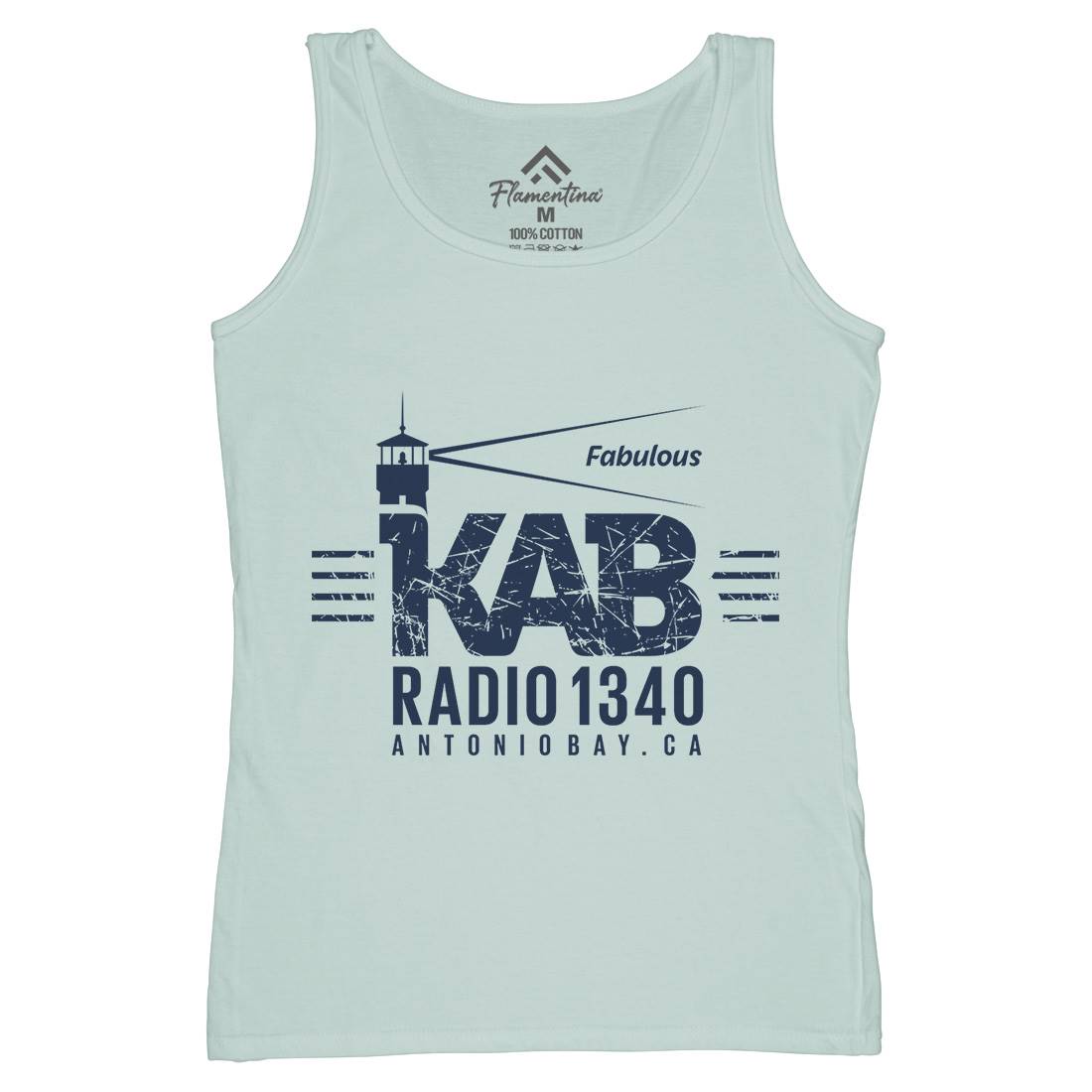 Kab Radio Womens Organic Tank Top Vest Music D376
