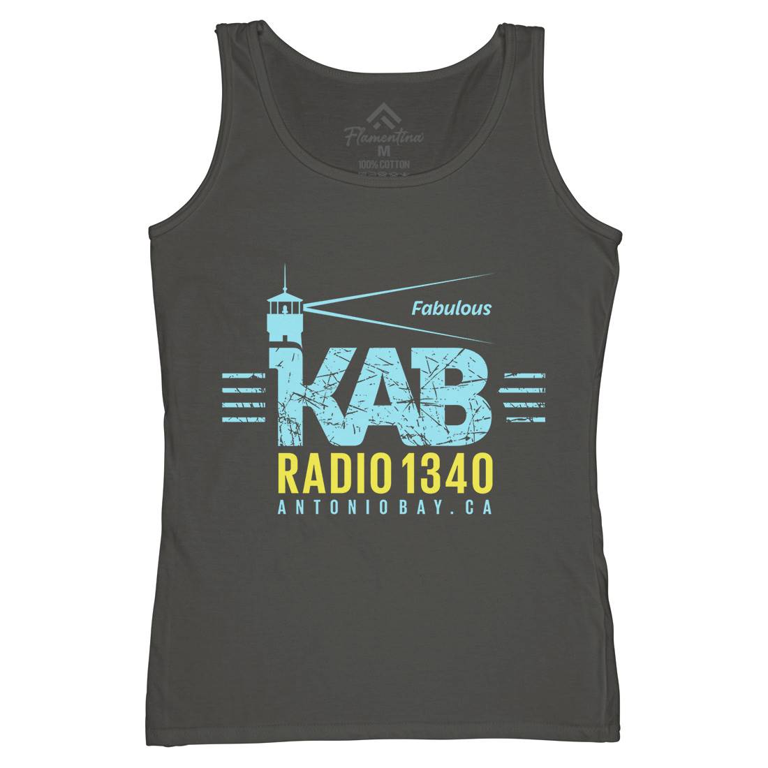 Kab Radio Womens Organic Tank Top Vest Music D376