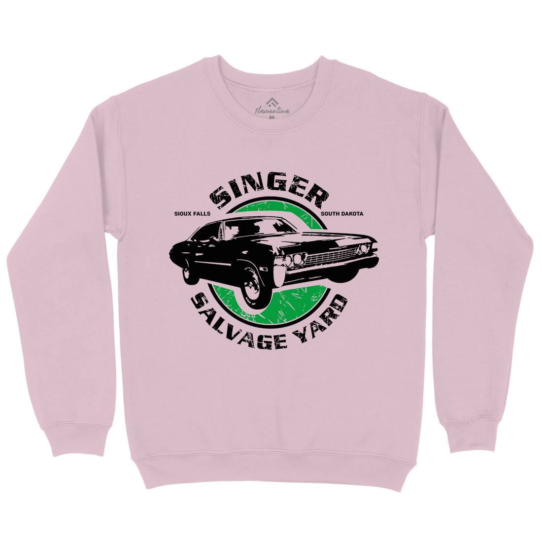 Singer Salvage Yard Kids Crew Neck Sweatshirt Cars D377