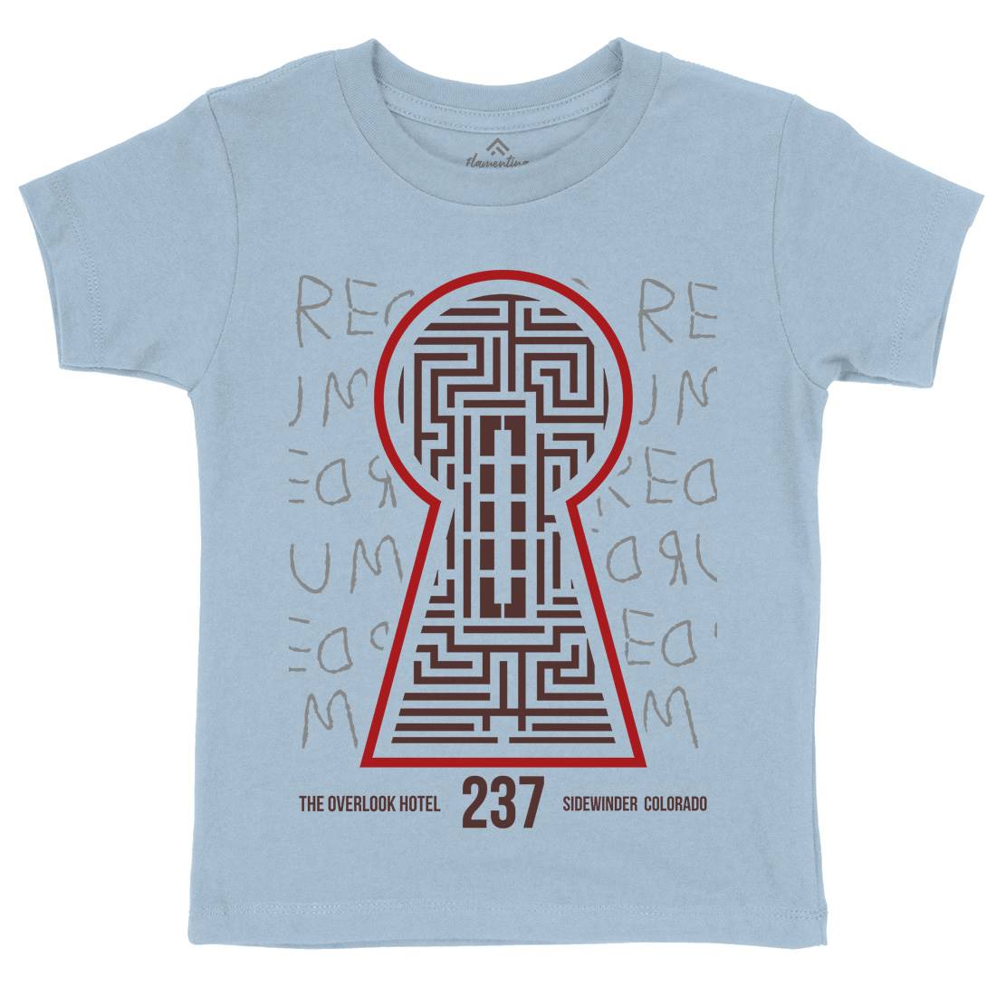 Room 237 Kids Organic Crew Neck T-Shirt Horror D378