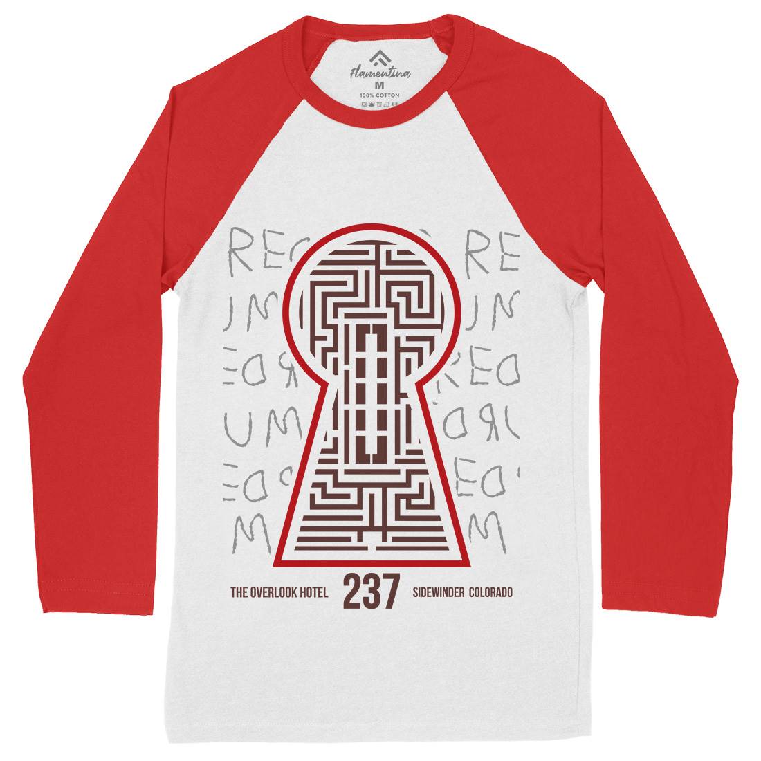 Room 237 Mens Long Sleeve Baseball T-Shirt Horror D378