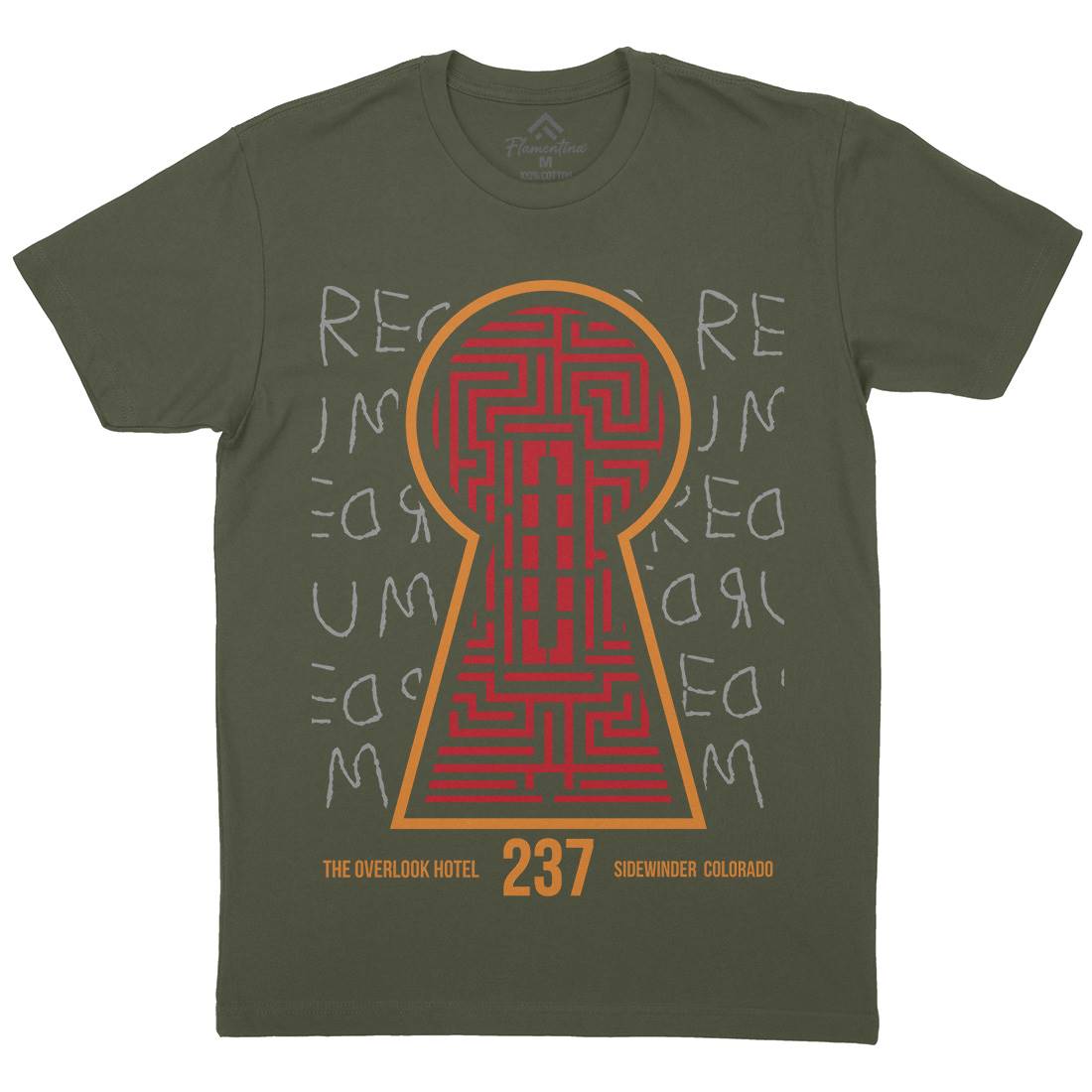 Room 237 Mens Organic Crew Neck T-Shirt Horror D378