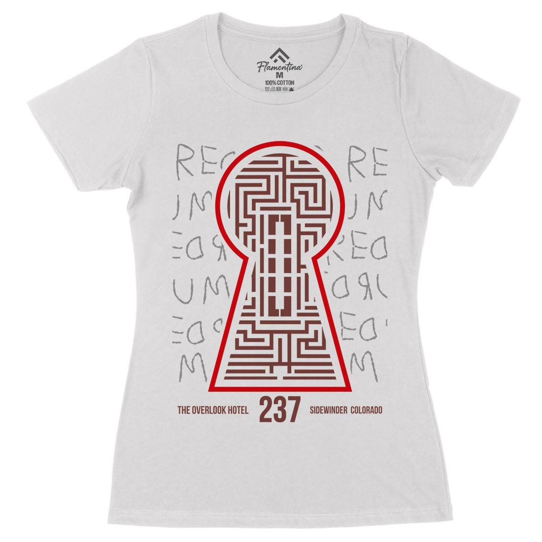 Room 237 Womens Organic Crew Neck T-Shirt Horror D378