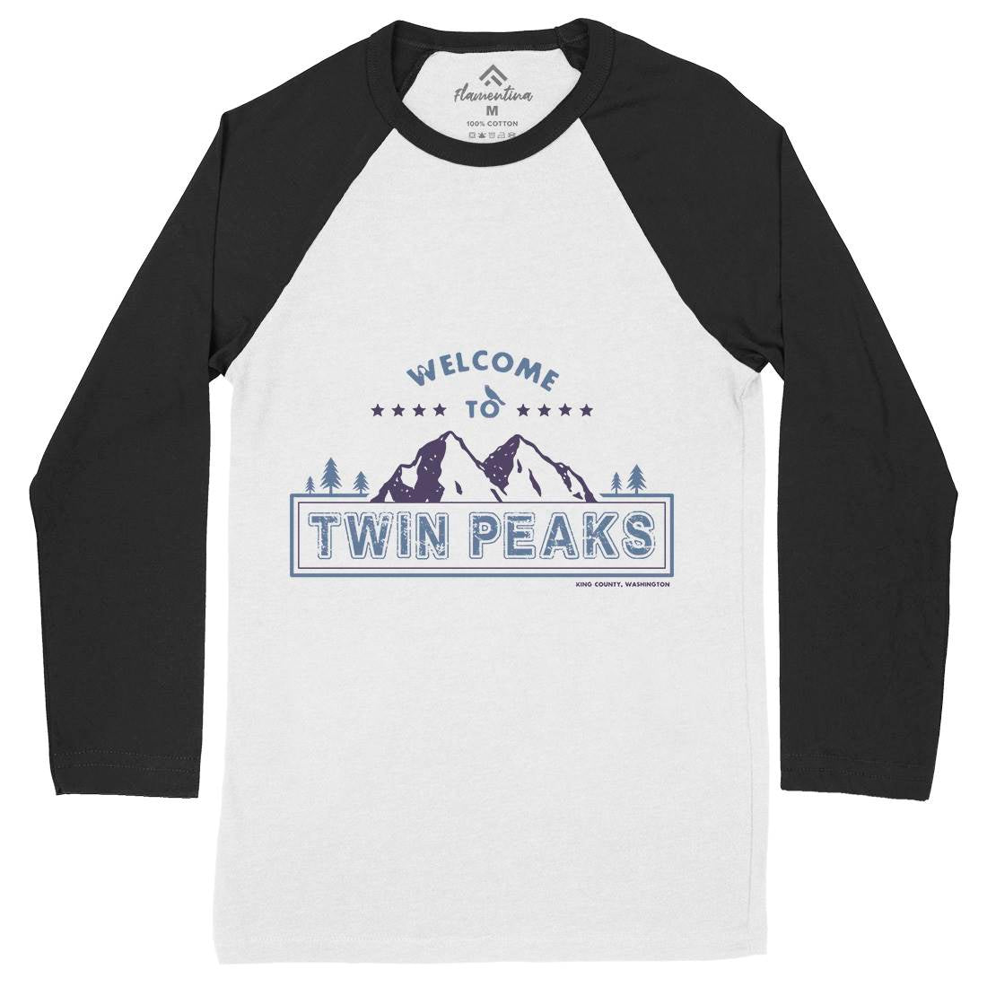 Welcome To Mens Long Sleeve Baseball T-Shirt Nature D379