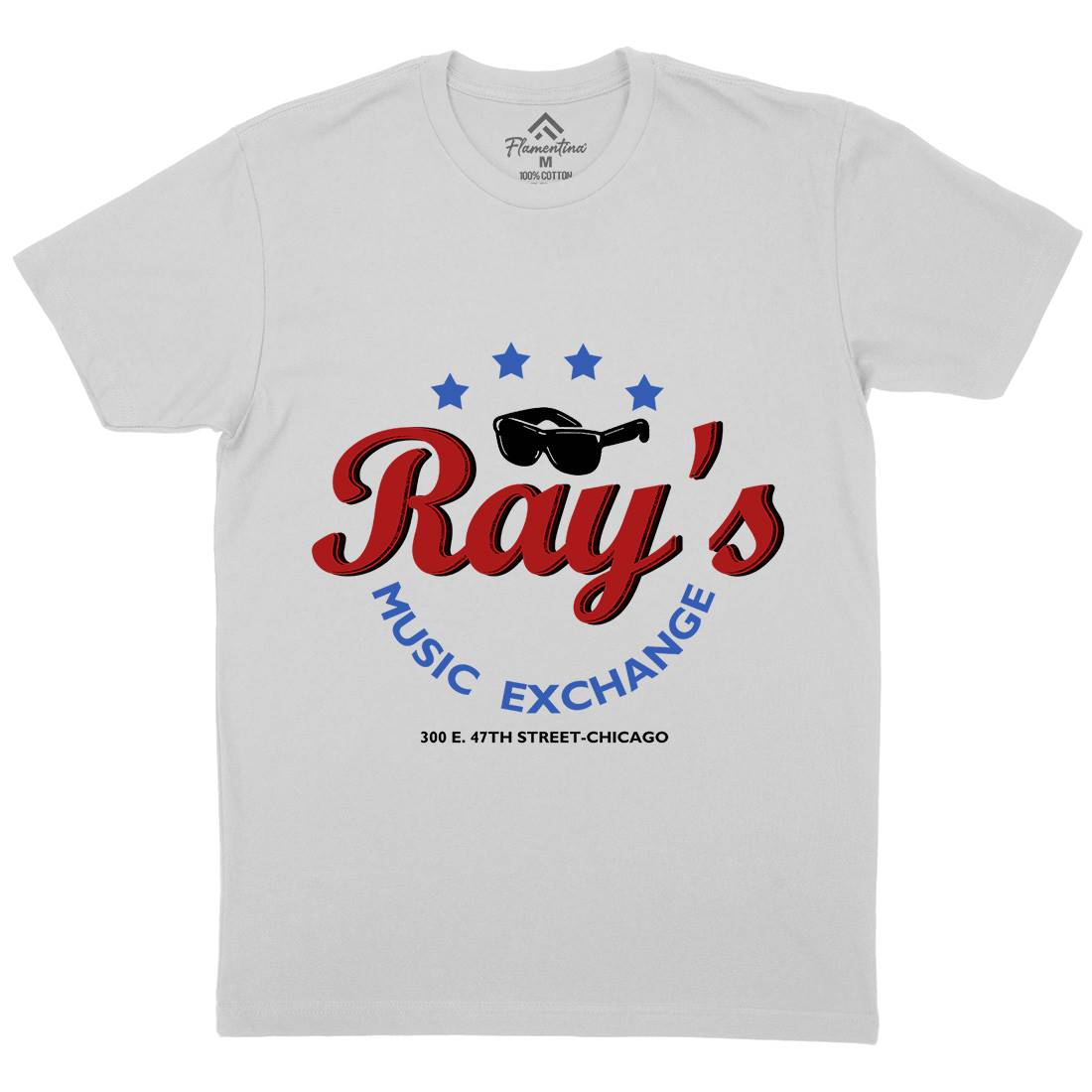 Rays Music Exchange Mens Crew Neck T-Shirt Music D380