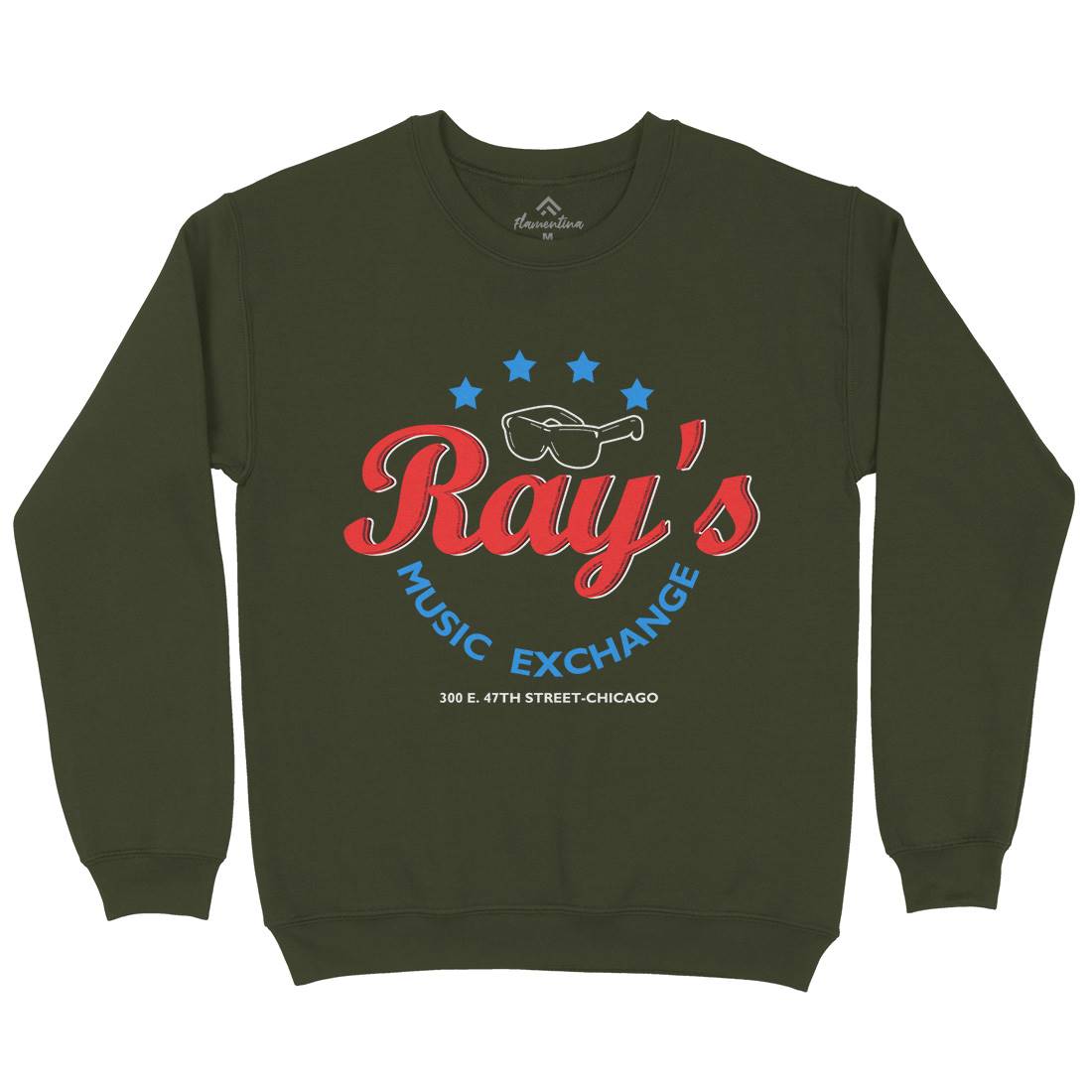 Rays Music Exchange Mens Crew Neck Sweatshirt Music D380