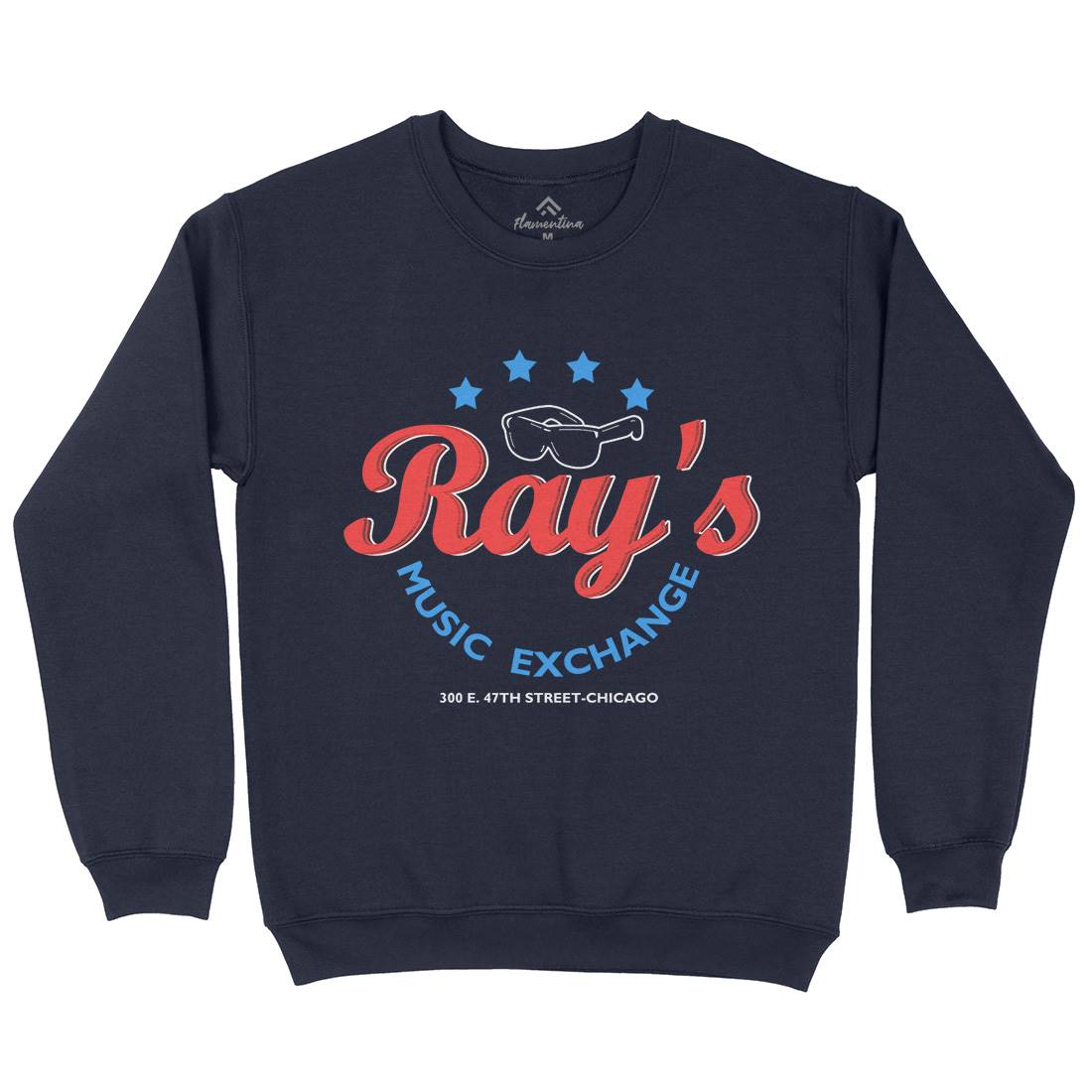 Rays Music Exchange Mens Crew Neck Sweatshirt Music D380