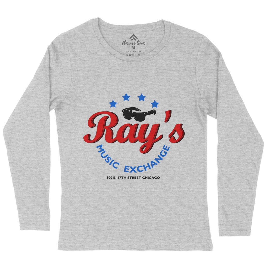 Rays Music Exchange Womens Long Sleeve T-Shirt Music D380